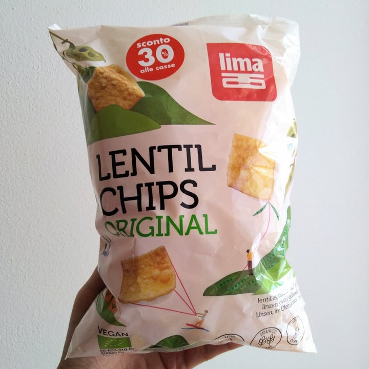 photo of Lima Lentil chips Original  shared by @manoveg on  10 Jul 2022 - review