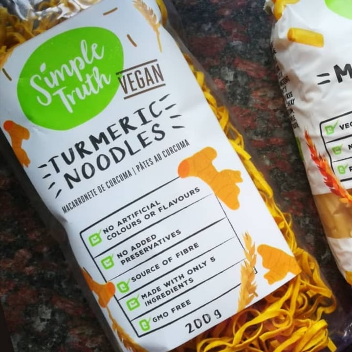 photo of Simple Truth Turmeric Noodles shared by @veganonthesavannah on  02 Aug 2020 - review