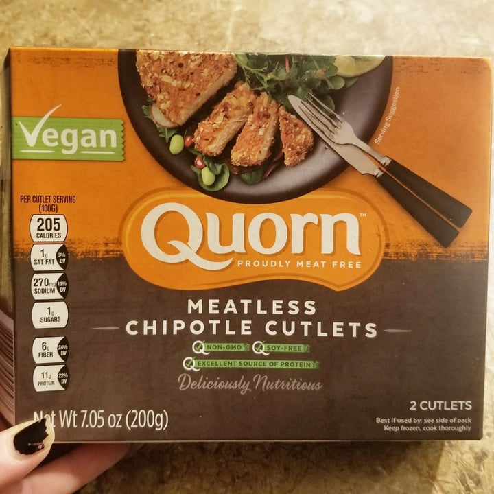 photo of Quorn Meatless chipotle Cutlets shared by @jonedoe007 on  16 Oct 2021 - review