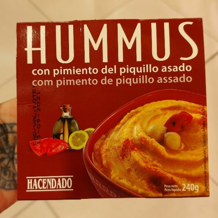 photo of Hacendado Hummus con Pimiento del Piquillo Asado shared by @annieluciferian on  20 Aug 2021 - review