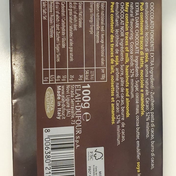 photo of Novi cioccolato fondente 52% shared by @bonvy on  30 Aug 2022 - review