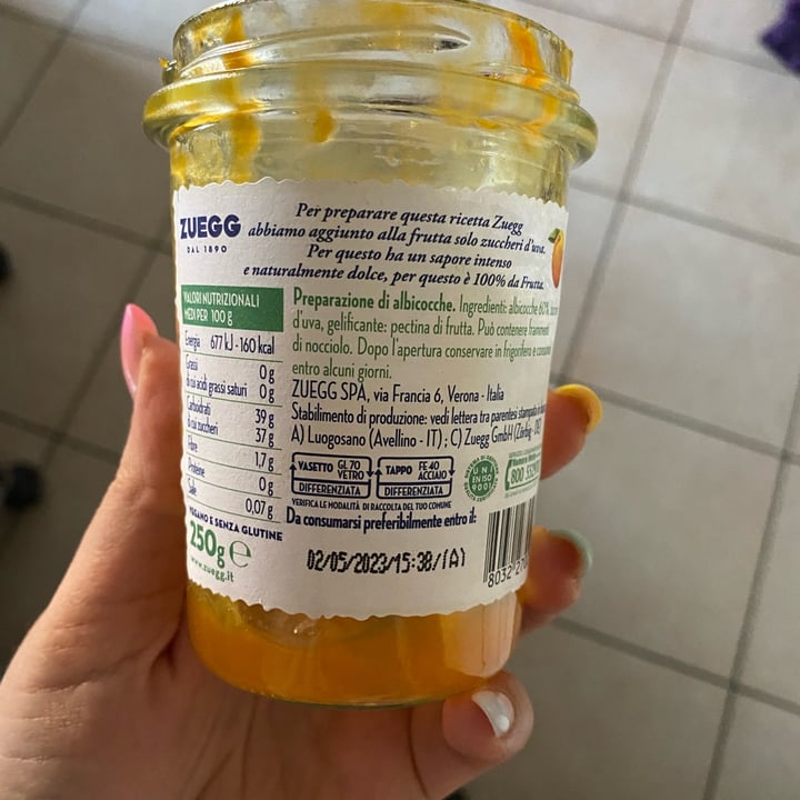 photo of Zuegg 100% frutta albicocche shared by @serenonaa on  23 Jul 2022 - review