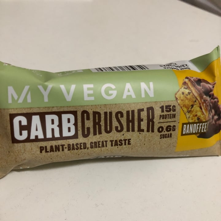 photo of MYVEGAN carb crusher banoffee shared by @camilamp on  03 Dec 2022 - review