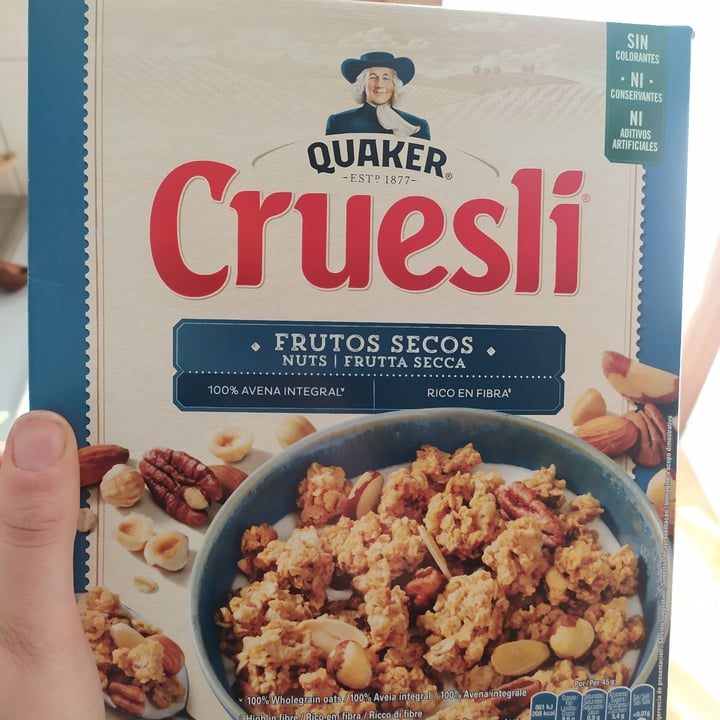 photo of Quaker Cruesli frutta secca shared by @mayagiglio on  10 Mar 2022 - review
