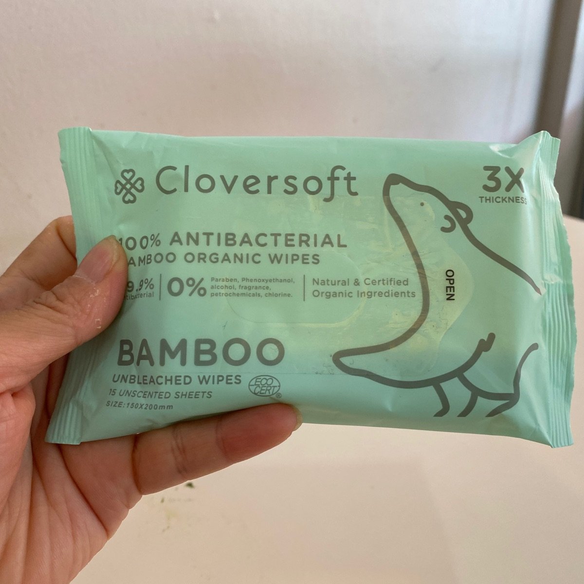 100% Antibacterial Bamboo Organic Wipes from Cloversoft - Vegan Product ...