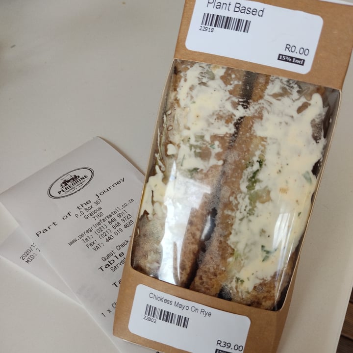 photo of Peregrine Farm Stall Chickless sandwich shared by @anxietea on  23 Dec 2020 - review