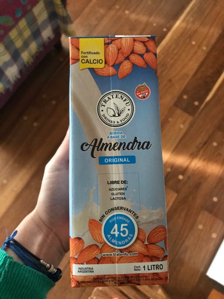 photo of Tratenfu Leche de Almendra Original shared by @mariacp on  05 Apr 2020 - review