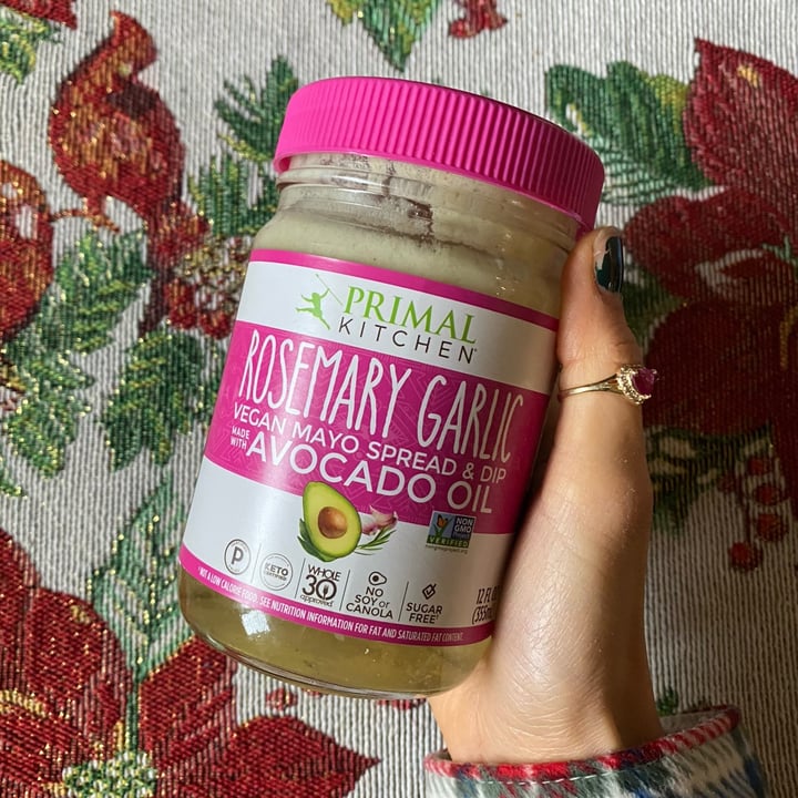 photo of Primal Kitchen Rosemary Garlic Vegan Mayo Spread & Dip shared by @yarilovezzucchini on  14 Dec 2021 - review