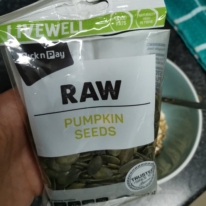 photo of Pick n Pay Raw Pumpkin Seeds shared by @lunascorner on  11 Dec 2020 - review