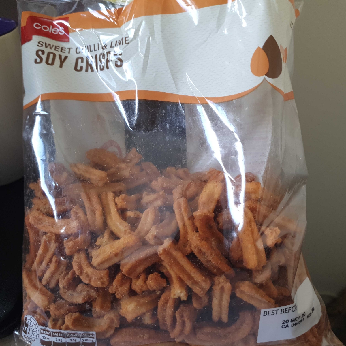 Coles Sweet Chilli & Lime Soy Crisps Reviews abillion