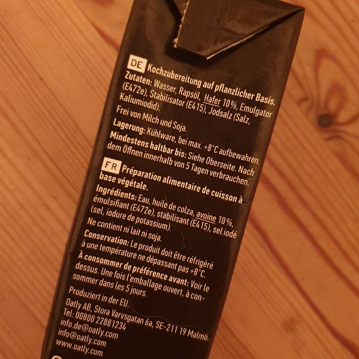 review photo of Oatly Hafer cuisine Zum kochen shared by @jlnfchs on 07 Dec 2021 - review