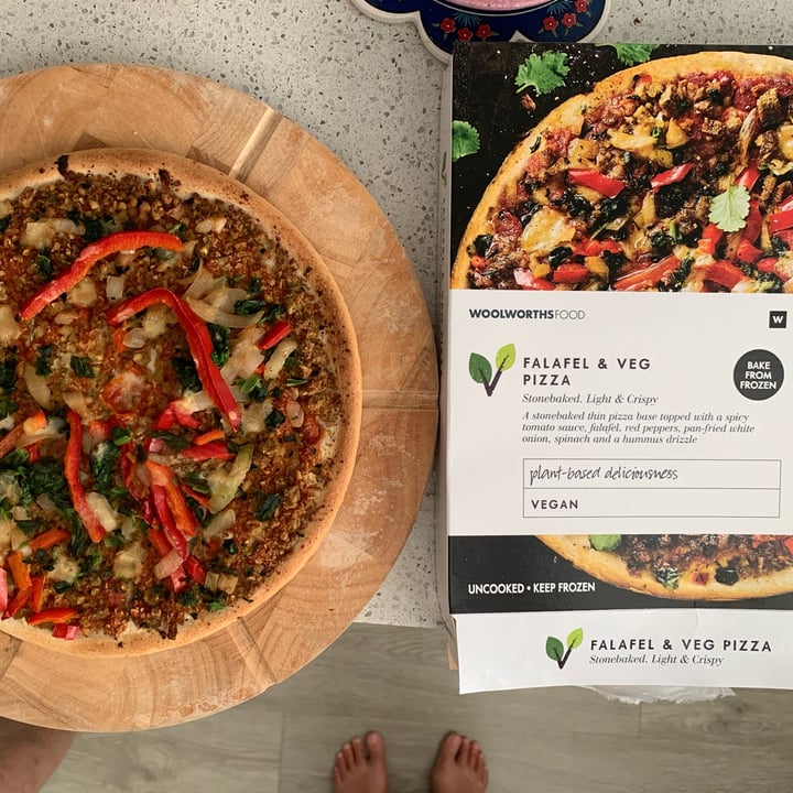 photo of Woolworths Food Falafel & veg pizza shared by @ripple on  22 Jan 2022 - review