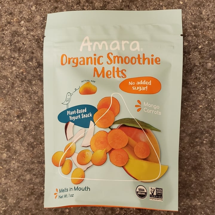 photo of Amara Amara Organic Smoothie Melts shared by @vegangigi4ever on  08 Oct 2022 - review