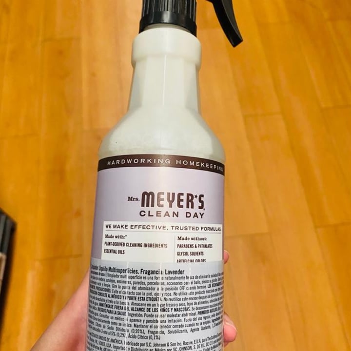 photo of Mrs. Meyer's Clean Day Detergente multi superficie shared by @karenrp on  18 Sep 2021 - review