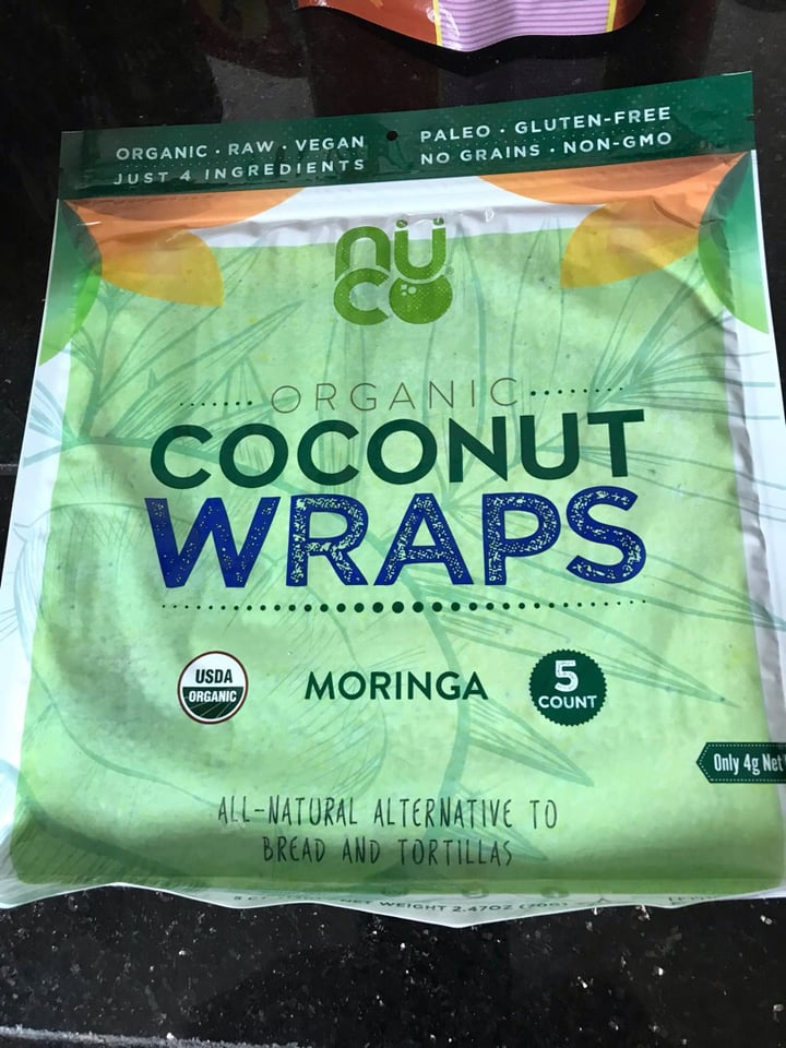 photo of Nuco Organic Coconut Wraps shared by @mnvegan on  21 Jul 2019 - review