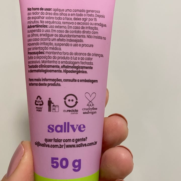 review photo of Sallve Máscara antiressaca shared by @dbdincao on 06 May 2022 - review