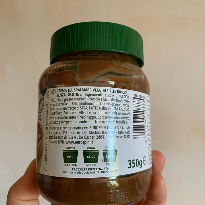 photo of Fior di Natura Crema Spalmabile Alle Nocciole shared by @giorgiamalavasi on  01 Jul 2022 - review