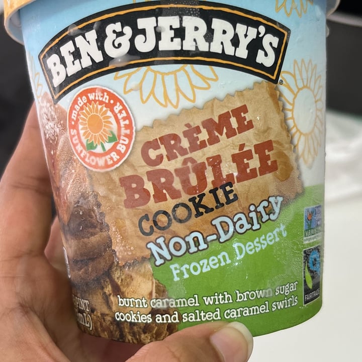 photo of Ben & Jerry's Crème Brûlée Cookie Non-Dairy Frozen Dessert shared by @spatika12 on  23 Mar 2022 - review