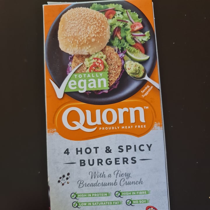 photo of Quorn Hot & Spicy Burgers shared by @vidhyamahadevan on  18 Dec 2021 - review
