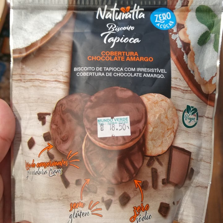photo of Biscoito - Naturatta Biscoito de Tapioca com Chocolate Amargo - Naturatta shared by @dryca on  22 Jun 2022 - review