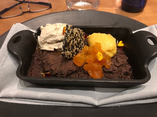 Photo of the dish “Naked chocolate brownie dessert”