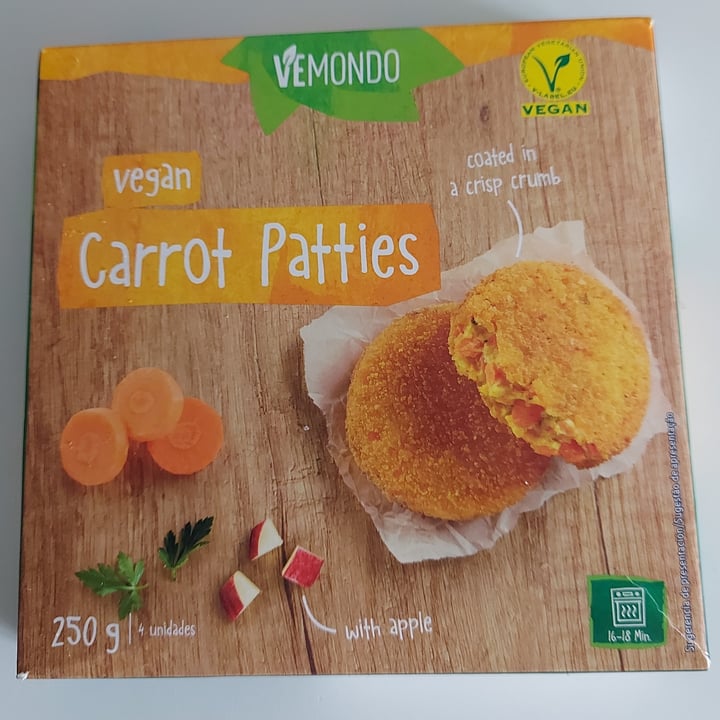 photo of Vemondo carrot patties shared by @glioffi on  09 Jan 2022 - review