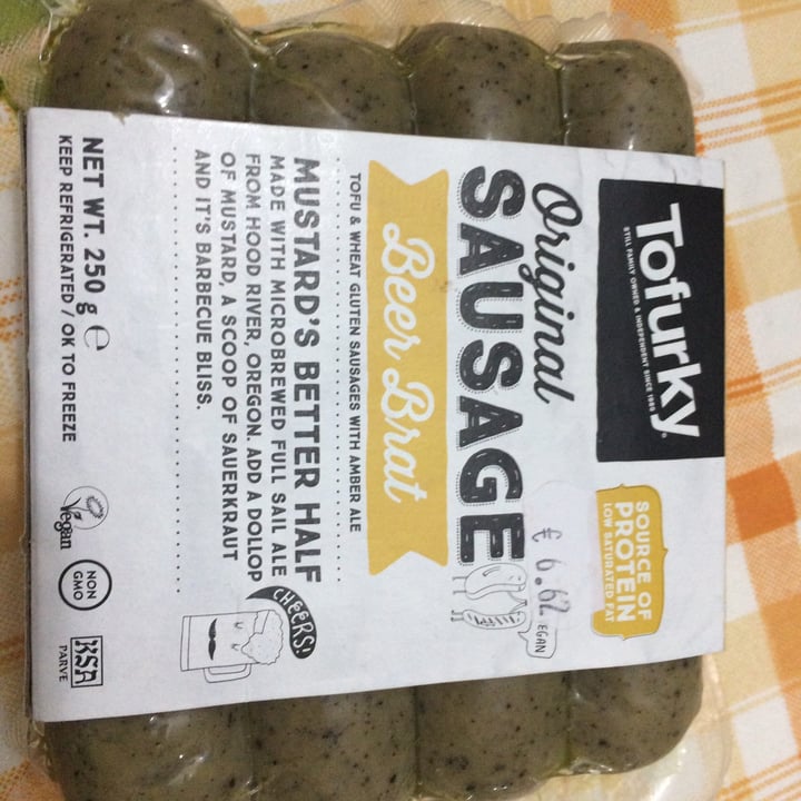photo of Tofurky Original Sausage Beer Brats shared by @ant-veg on  06 Jun 2020 - review