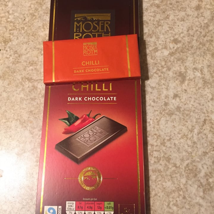 photo of Moser Roth Moser Roth Chilli Chocolate shared by @naomivegan on  22 Sep 2021 - review