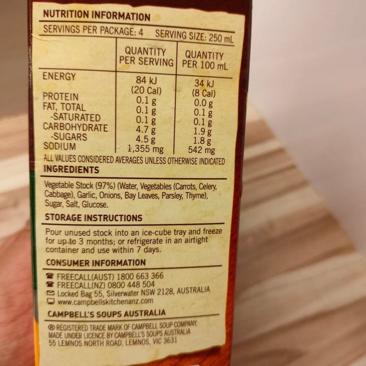 review photo of Campbell's Vegetable Real Stock shared by @elej91 on 17 Oct 2022 - review