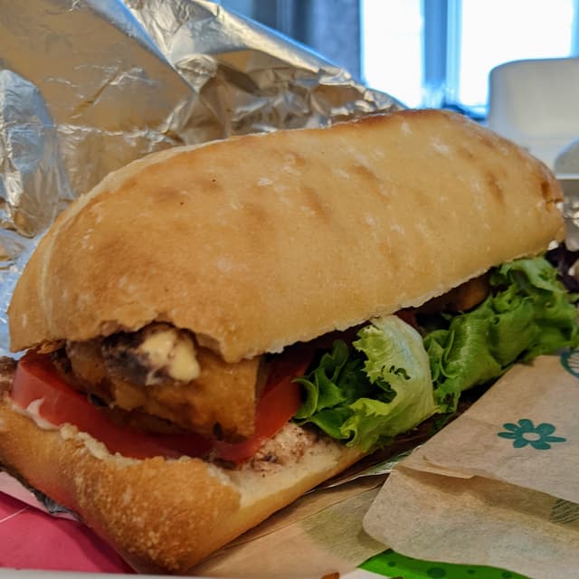 Photo of the dish “Potato Patty with Lentil filling Sandwich”