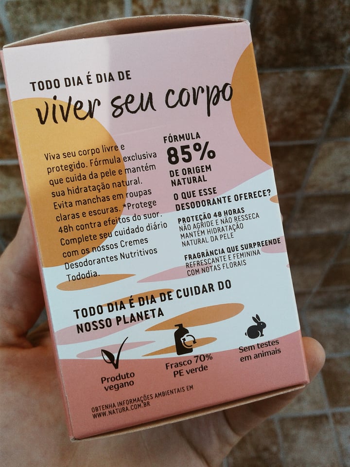 photo of Natura Desodorante Antitranspirante Roll On Aclarador shared by @florlorente on  29 Dec 2020 - review