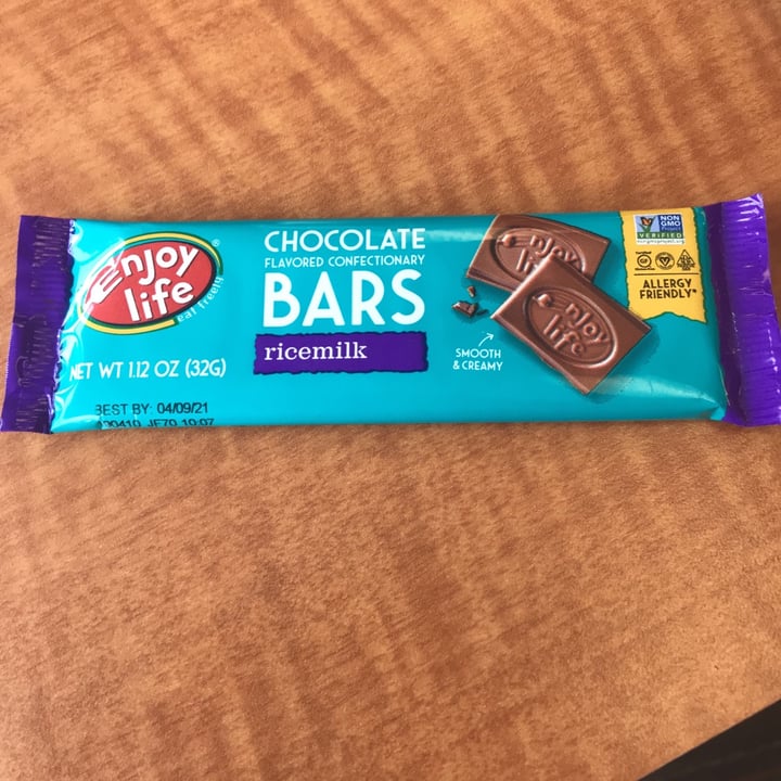 photo of Enjoy Life Chocolate Ricemilk Bar shared by @gcalligy1 on  17 Dec 2020 - review