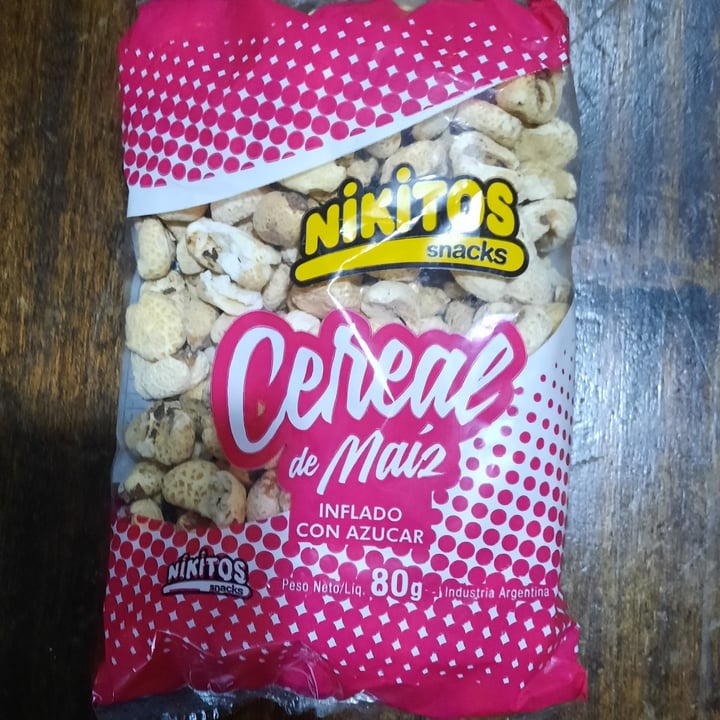 photo of Nikitos Cereal de maiz inflado shared by @veganhoppe on  20 Aug 2021 - review
