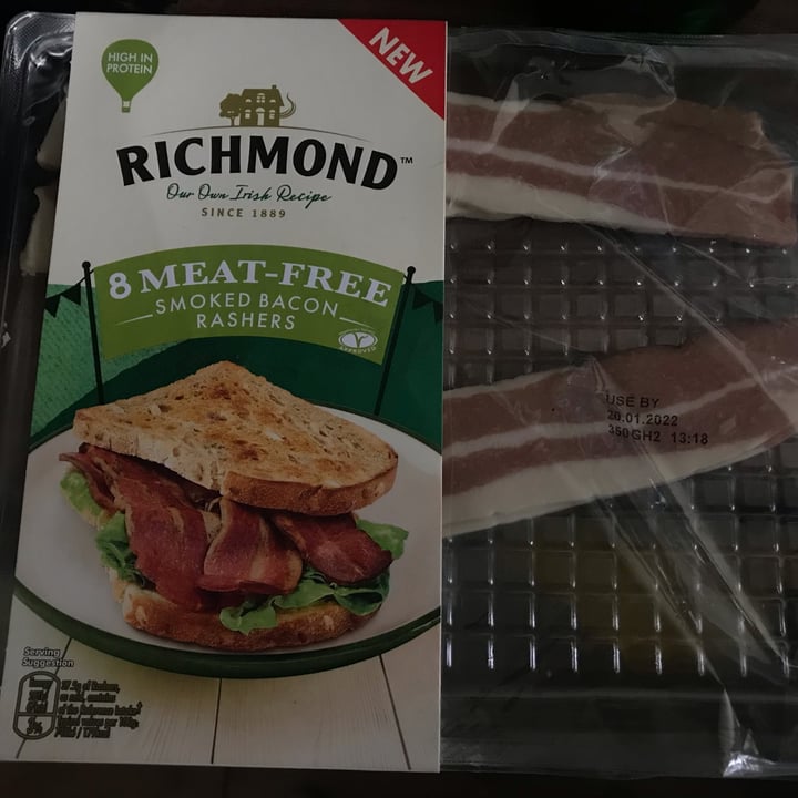 photo of Richmond Richmond Meat Free Smoked Bacon Rashers shared by @melissashode on  31 Dec 2021 - review