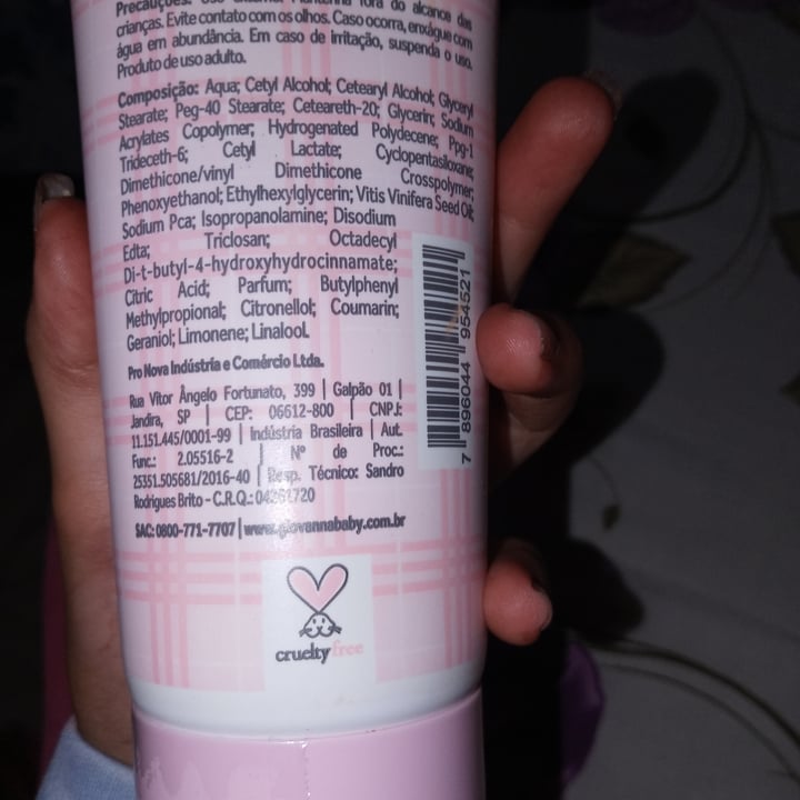 photo of Crema Neutra Hidratante Geovanabeby shared by @luara on  15 Nov 2021 - review
