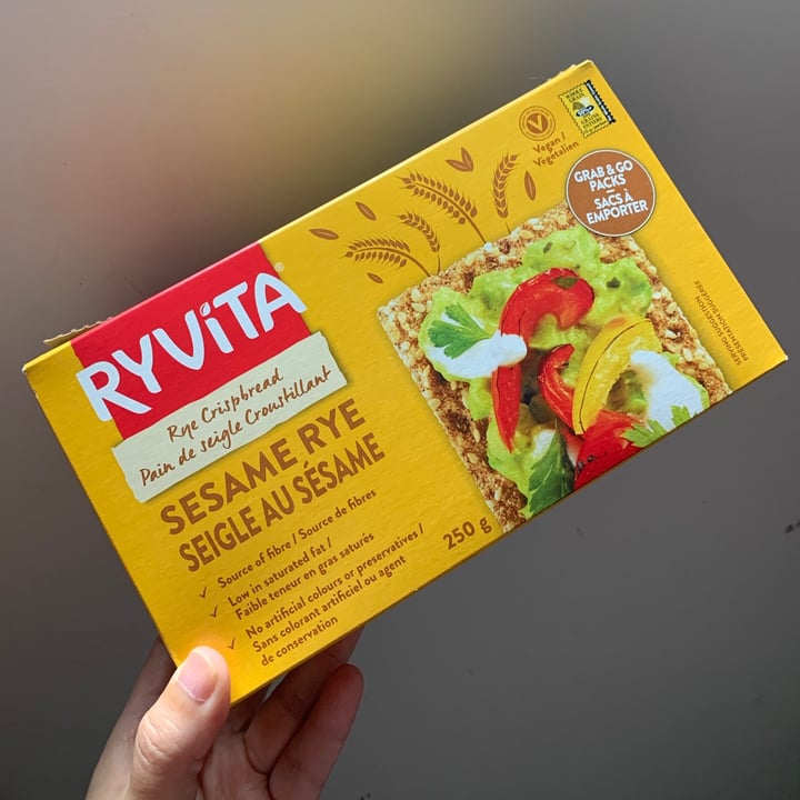 photo of Ryvita Sesame And Rye shared by @seitanjunkie on  21 Apr 2021 - review