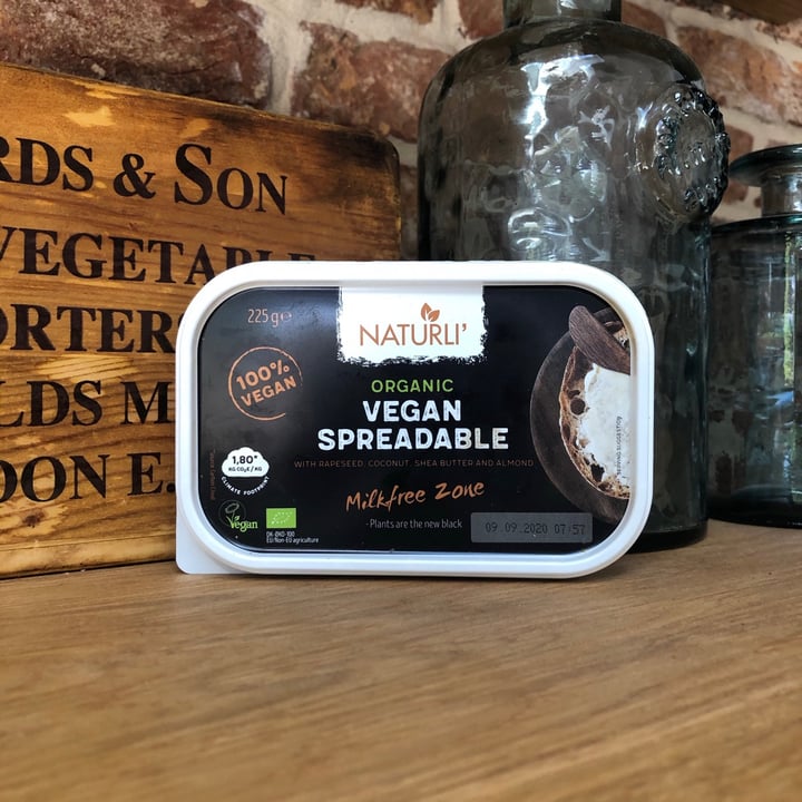 photo of Naturli' Organic Vegan Spreadable shared by @jessiemaefaulkner on  20 Jul 2020 - review