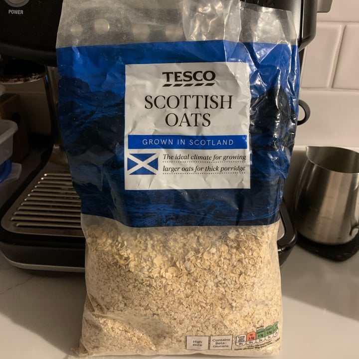 photo of Tesco Scottish oats shared by @lamaryvegana on  20 Nov 2021 - review