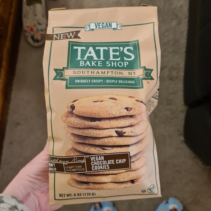 photo of Tate’s Bake Shop Vegan chocolate Chip Cookies shared by @sofihuasteca on  22 Dec 2022 - review