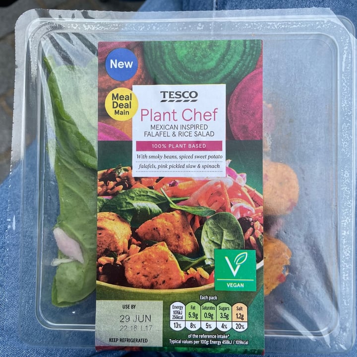 photo of Tesco Plant Chef Mexican Inspired Falafel & Rice Salad shared by @appleappleamanda on  28 Jun 2021 - review