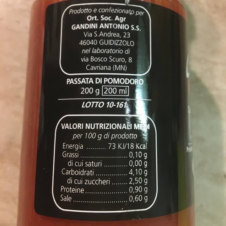 photo of Gandini Passata di pomodori shared by @savethefuture on  19 Dec 2021 - review