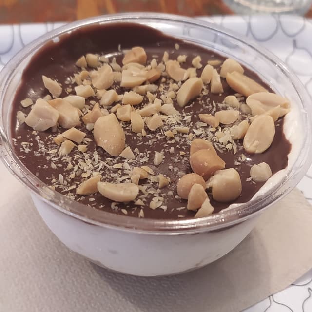 Foto do prato “Cheesecacke con Cioccolato E Burro Di Arachidi”