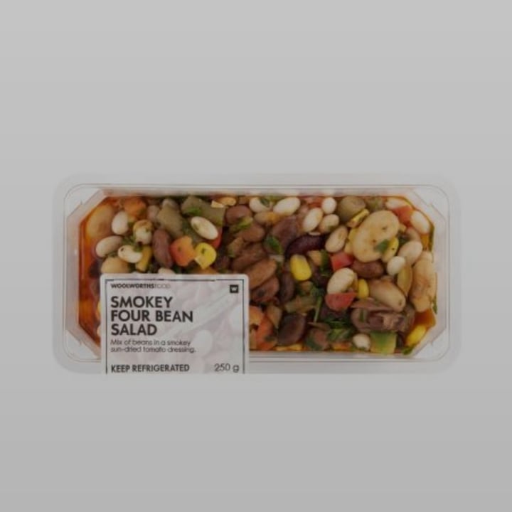 photo of Woolworths Smokey Four Bean Salad shared by @anxietea on  22 Feb 2021 - review