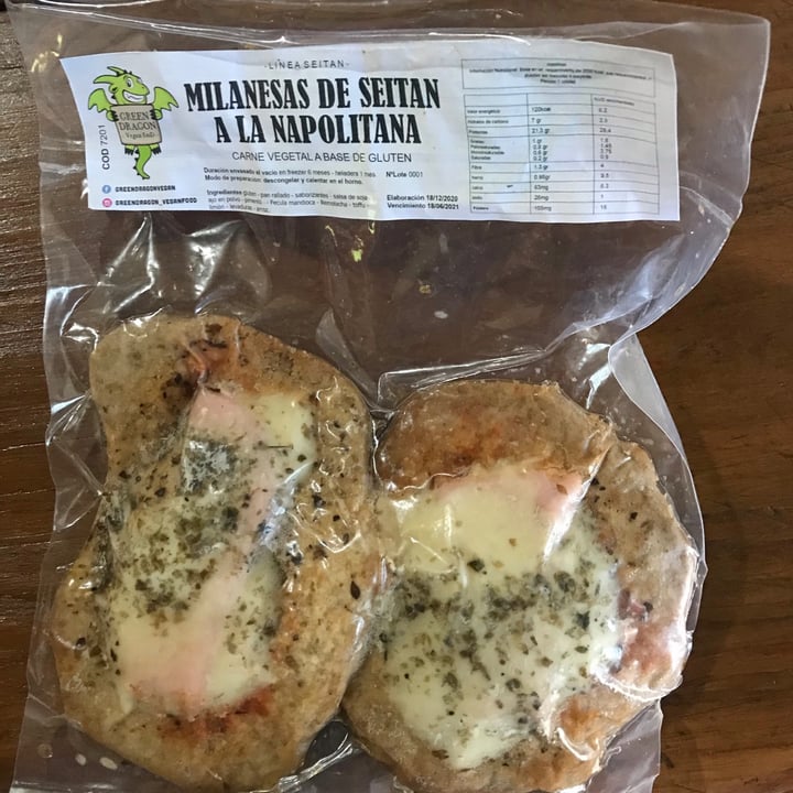 photo of Green Dragon - Vegan food Milanesa De Seitan Napolitana shared by @moli23 on  31 Dec 2020 - review