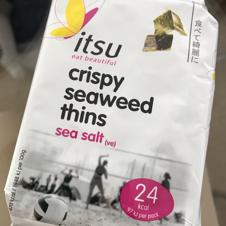 photo of itsu crispy seaweed thins sea salt shared by @earthwithjbro on  21 May 2020 - review