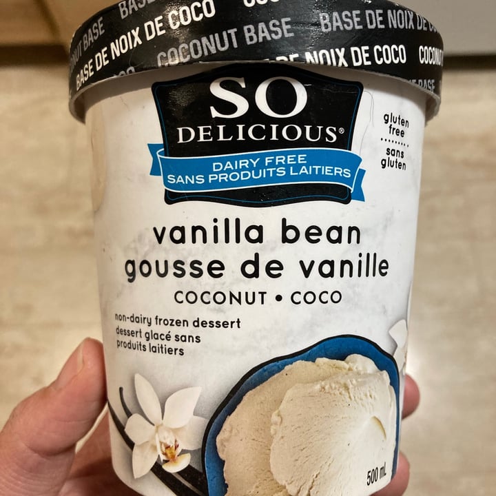 photo of So Delicious Dairy Free Vanilla Bean Coconut Frozen Dessert shared by @sunshyne on  01 Sep 2021 - review