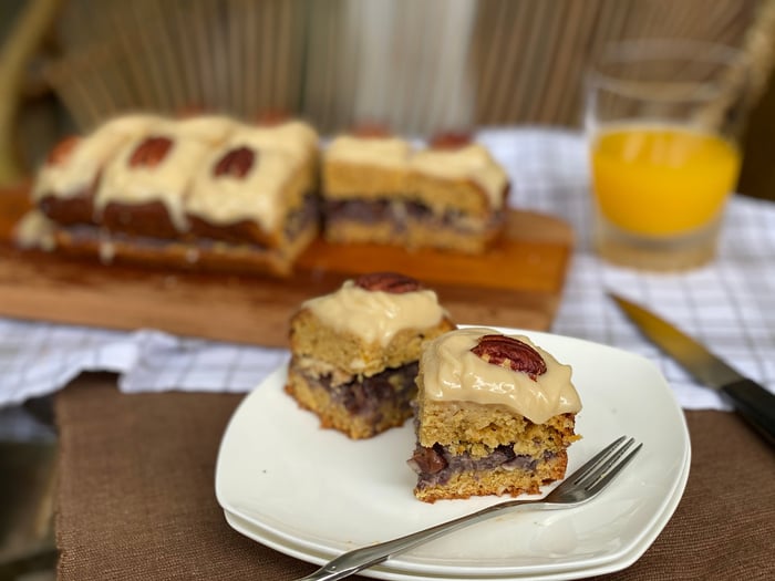 Vegan Orange Cake with Lemon Curd Forsting Recipe