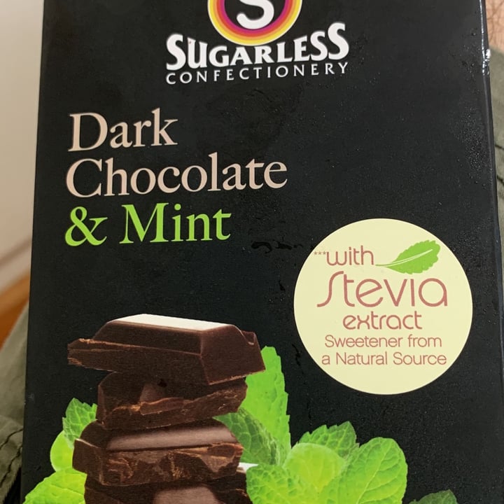 photo of Sugarless Confectionery Dark Chocolate & Mint shared by @georgejacobs on  27 Oct 2022 - review