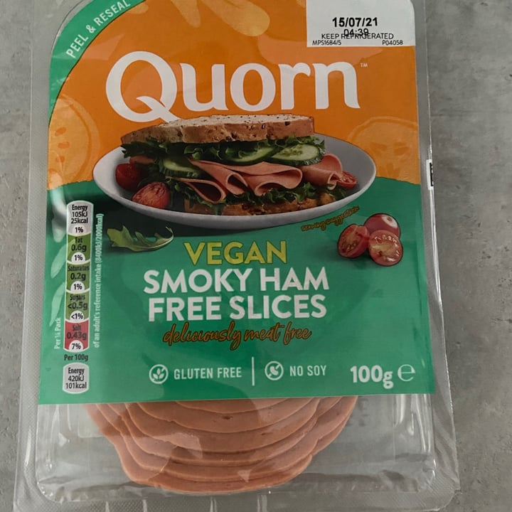 photo of Quorn Smoky Ham Free Slices shared by @becksyboo on  08 Jun 2021 - review