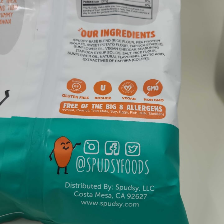 photo of Spudsy Foods Vegan Cheesy Cheddar Sweet Potato Puffs shared by @greentini4 on  20 Oct 2021 - review